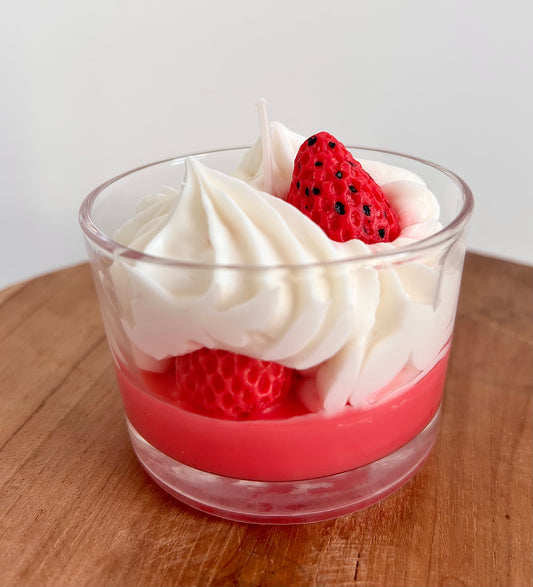 Bougie gourmande fraise des bois